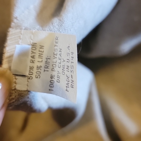 Coco+Juan-Linen blend tan colored sleeveless maxi dress 3X. NWT. - Picture 12 of 12